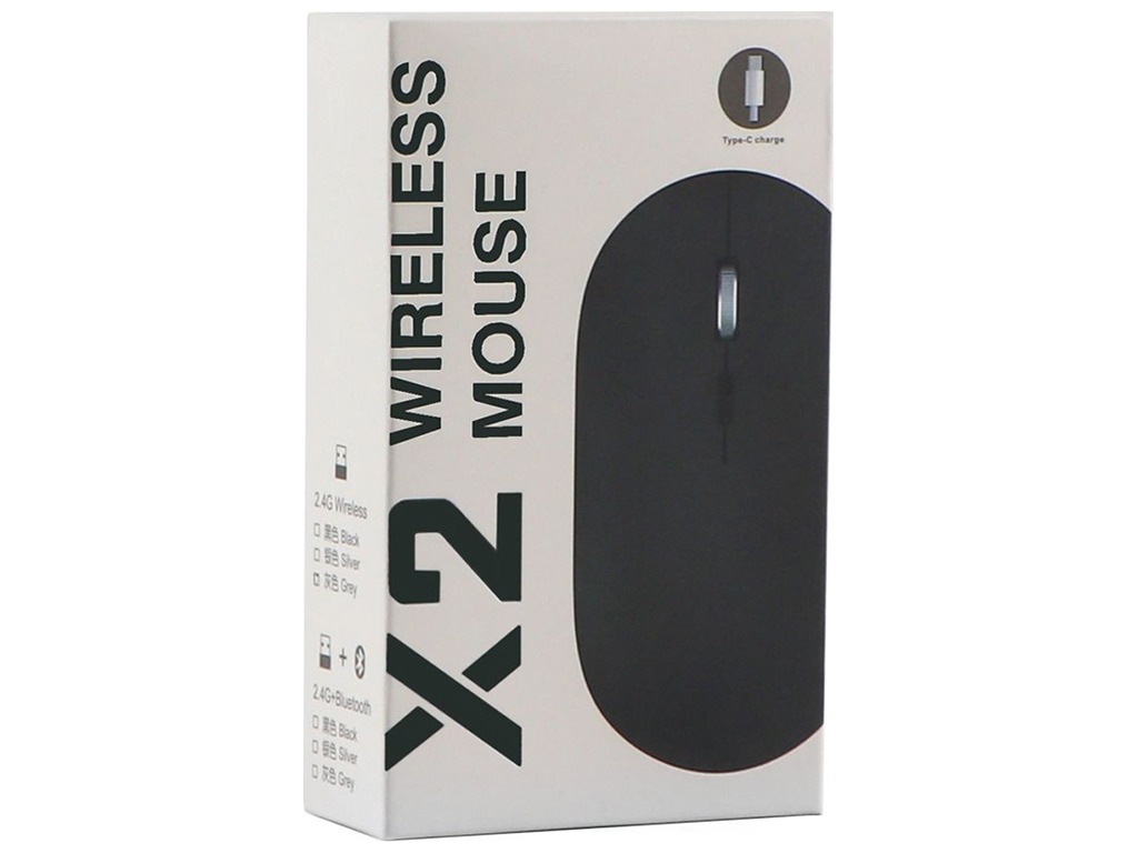 Бездротова Миша TWolf X2 Rechargeable 2.4G Колір Сірий