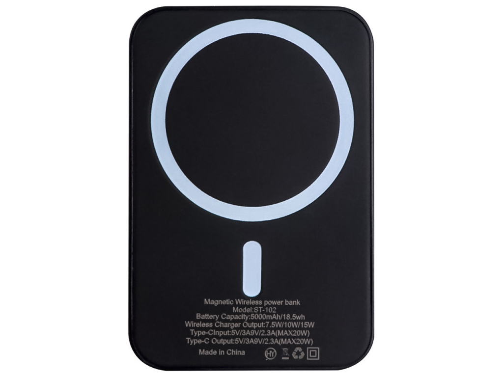 Power Bank Apple MagSafe Battery Pack 5000mAh Type-C Logo Цвет Черный