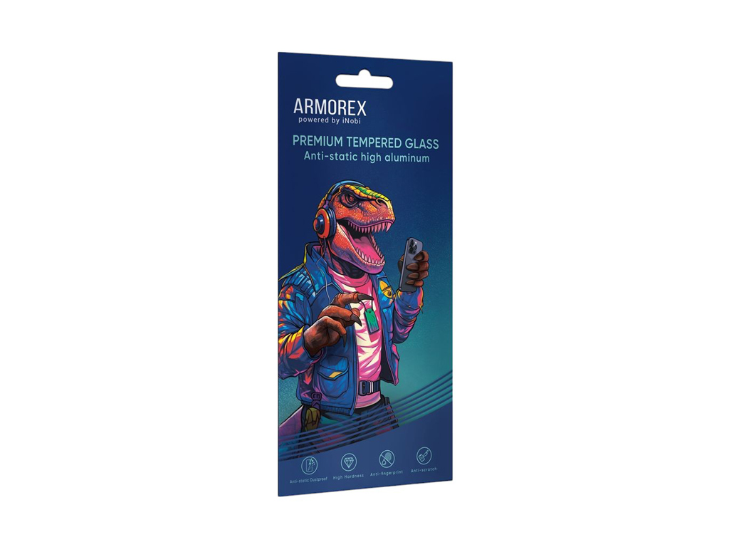Защитное стекло Armorex 5D High-Alum AntiDust для iPhone 16 Pro, черный