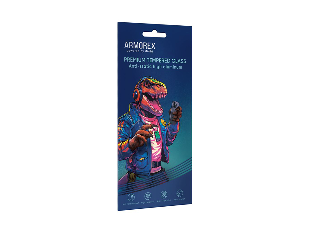 Защитное стекло Armorex 5D High-Alum AntiDust for iPhone 16 Pro Max, черный
