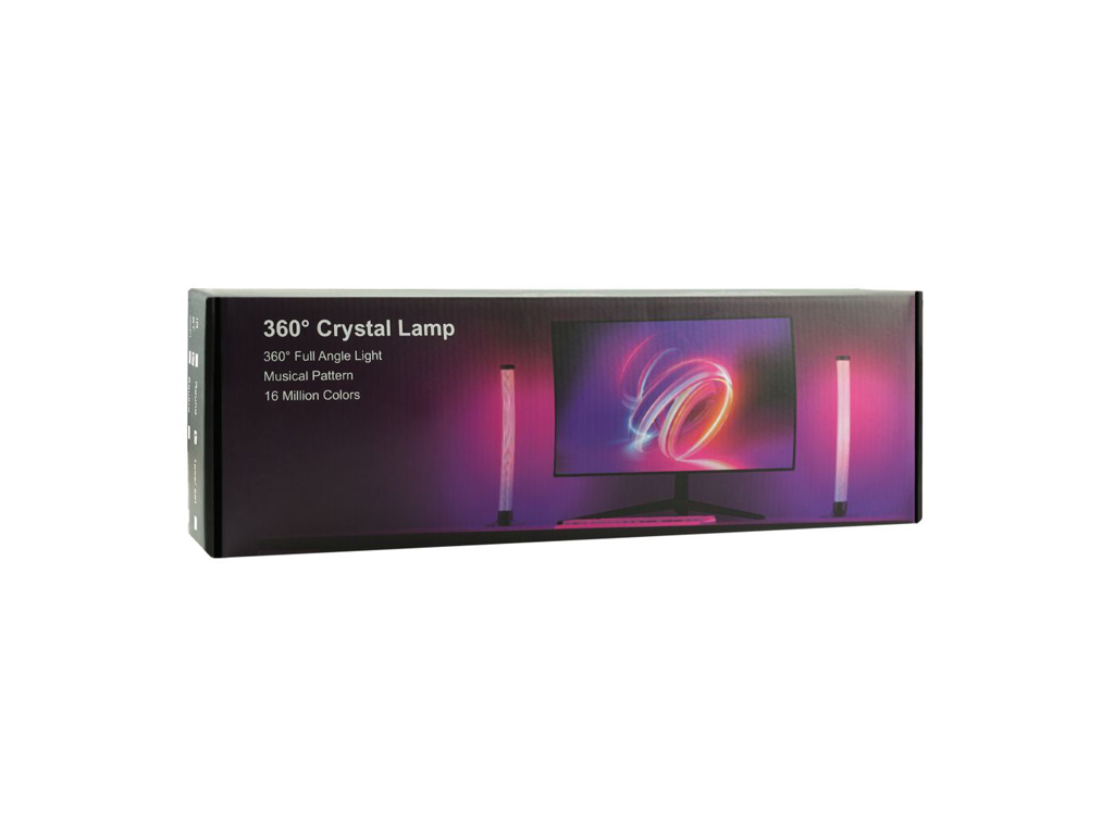 Студійна лампа DX24016-43CM-BT-2, RGB, потужність 10 Вт, Bluetooth, висота 43 см, колір чорний