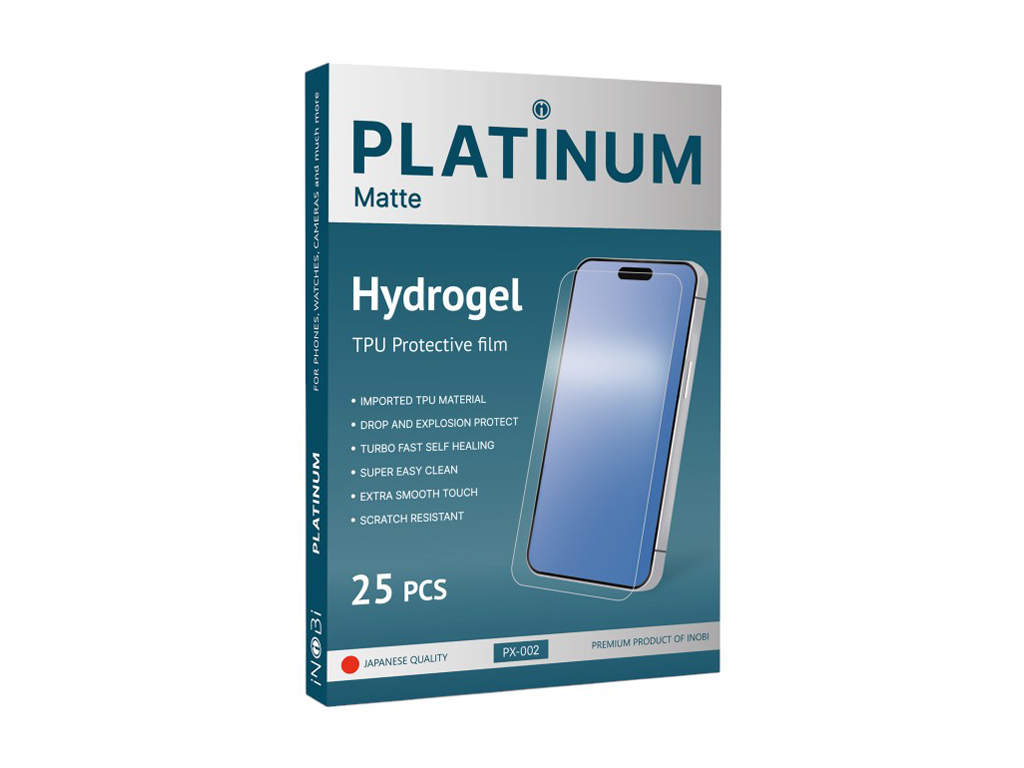 Гидрогель плёнка iNobi PLATINUM PX-002 Japanese, матовая, 180х120мм (цена за 25шт)