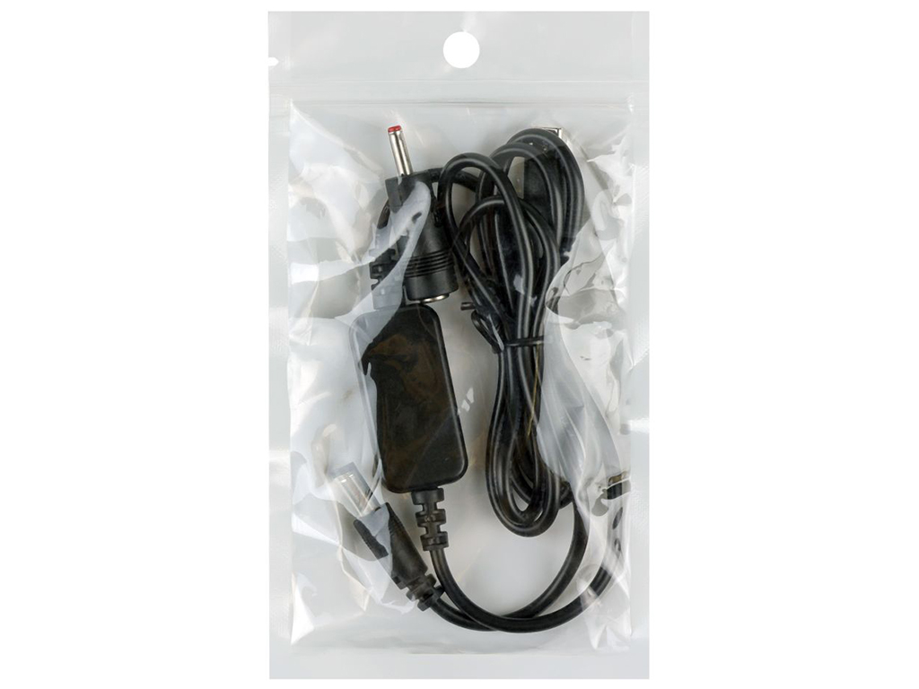 Кабель USB to DC для роутера з 5v на 9V(2A) или 12V(1.5A) 5.5х2.1/3.5x1.35мм с переключателем чорний