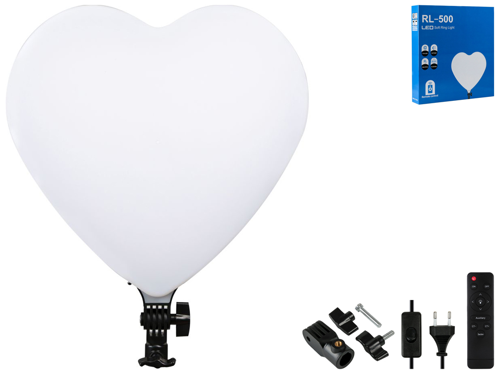 LED Панель RL-500 33cm (Heart Style) Цвет Черный