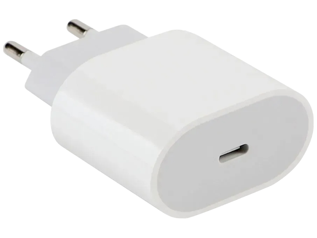 Сетевое зарядное устройство типа Apple PD 20W, 1USB-C, Type-C, цвет белый