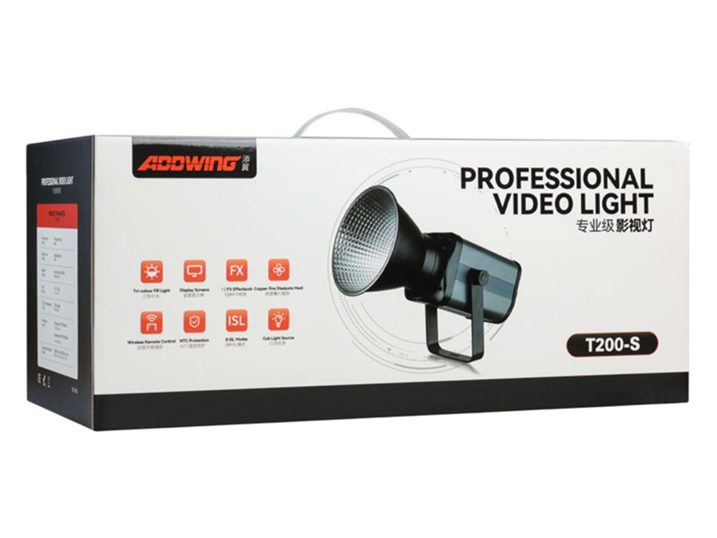 Студийная LED лампа Adowing Professional Video Light T200-S, 200W, цвет серый