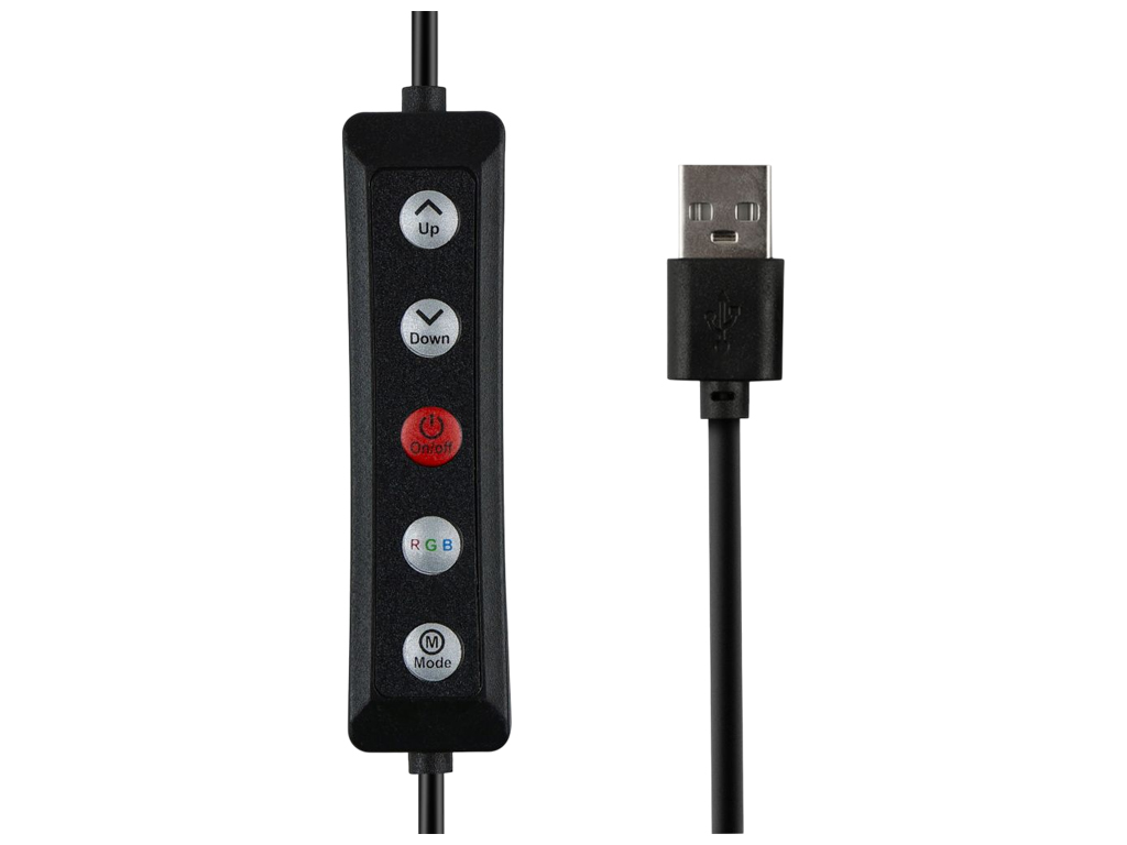 Кольцевая лампа Rgb MJ36, 336 LED, 3 держателя, USB, 36см, цвет черный