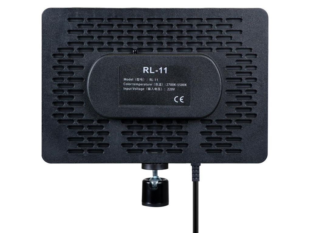 Панель Light RL-11, LED, складана, кріплення, мережевий шнур, пульт, пластик, 30см, колір чорний