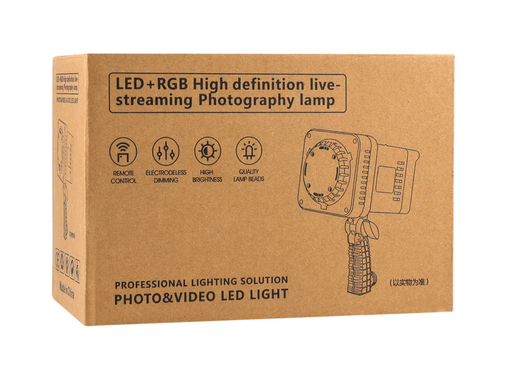 Лампа студійна Light JSL-1000x, LED, 100Вт, 3200–5600K, пластик, метал, 260×175×133мм, колір чорний