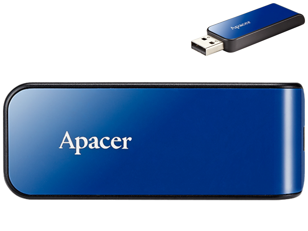 USB флеш-накопичувач Apacer AH334 32gb Колір Синiй