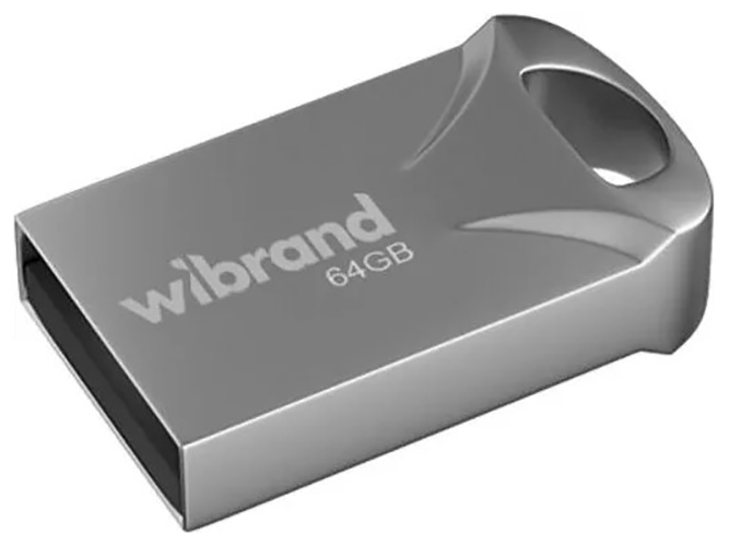 USB Flash Drive Wibrand 64gb Hawk Цвет Серебро
