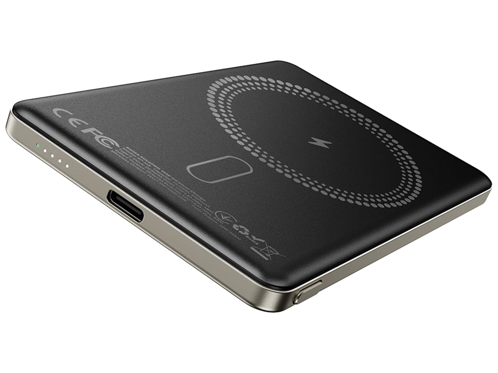 Мобильная Батарея Ridea RP-M5 MAGPRO QC/PD 20W, QI 15W with Magnetic 5000mAh, цвет Титан