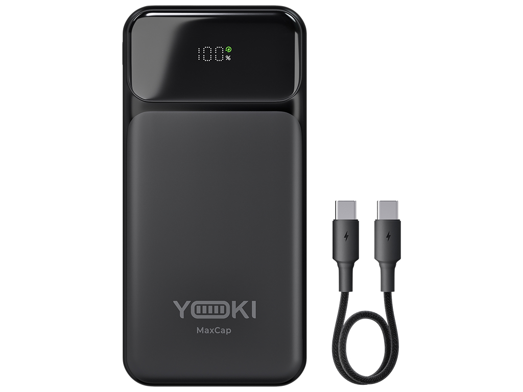 Повербанк Yoki MaxCap, 10000мАч, Type-C, USB-A, PD, QC, 22,5Вт