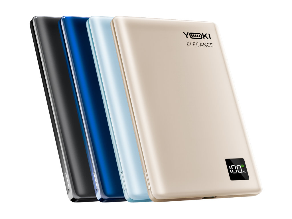 Повербанк YOKI Elegance, 5000 мАг, 15 Вт, магнітна бездротова зарядка, Type-C, Titan