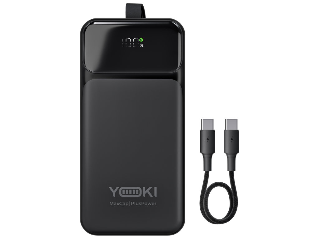 Повербанк Yoki MaxCap, 40000 мА·ч, 65 Вт, Type-C, быстрая зарядка