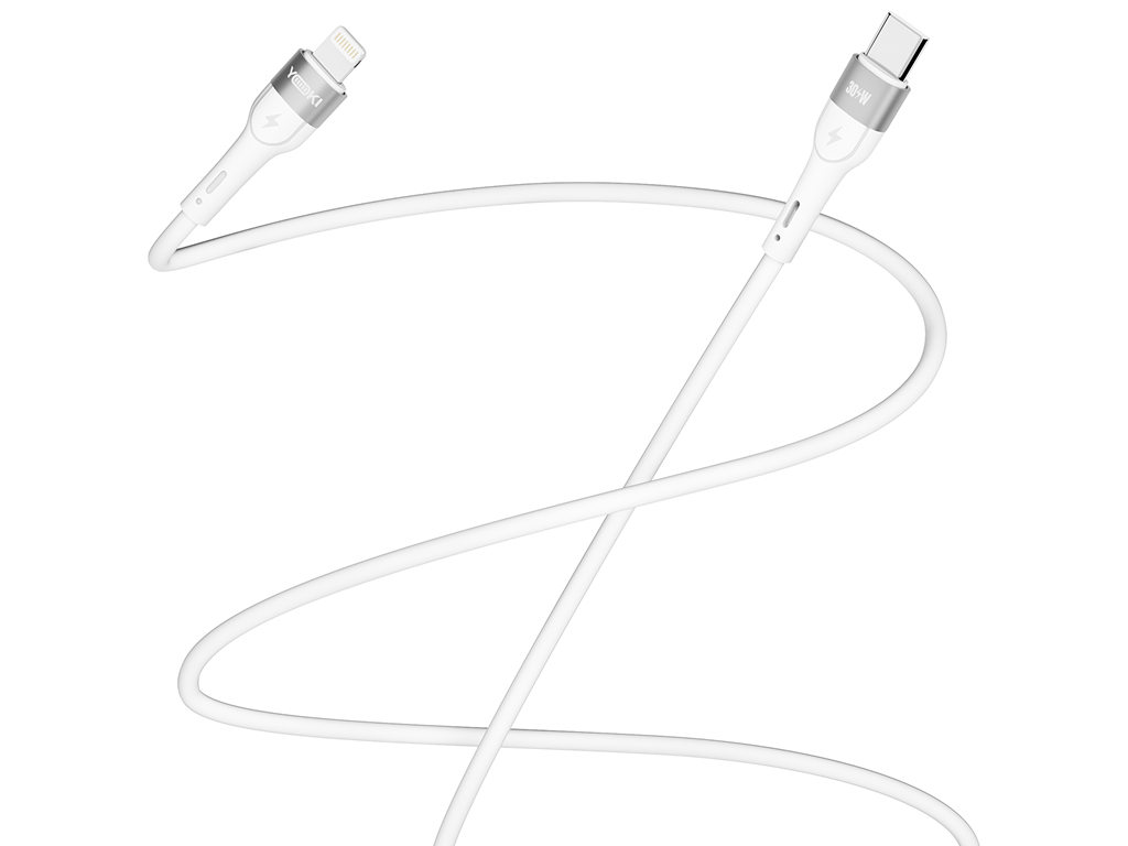 Кабель Yoki Extra, USB-A - Lightning, 2,4A, 1,2м, Білий