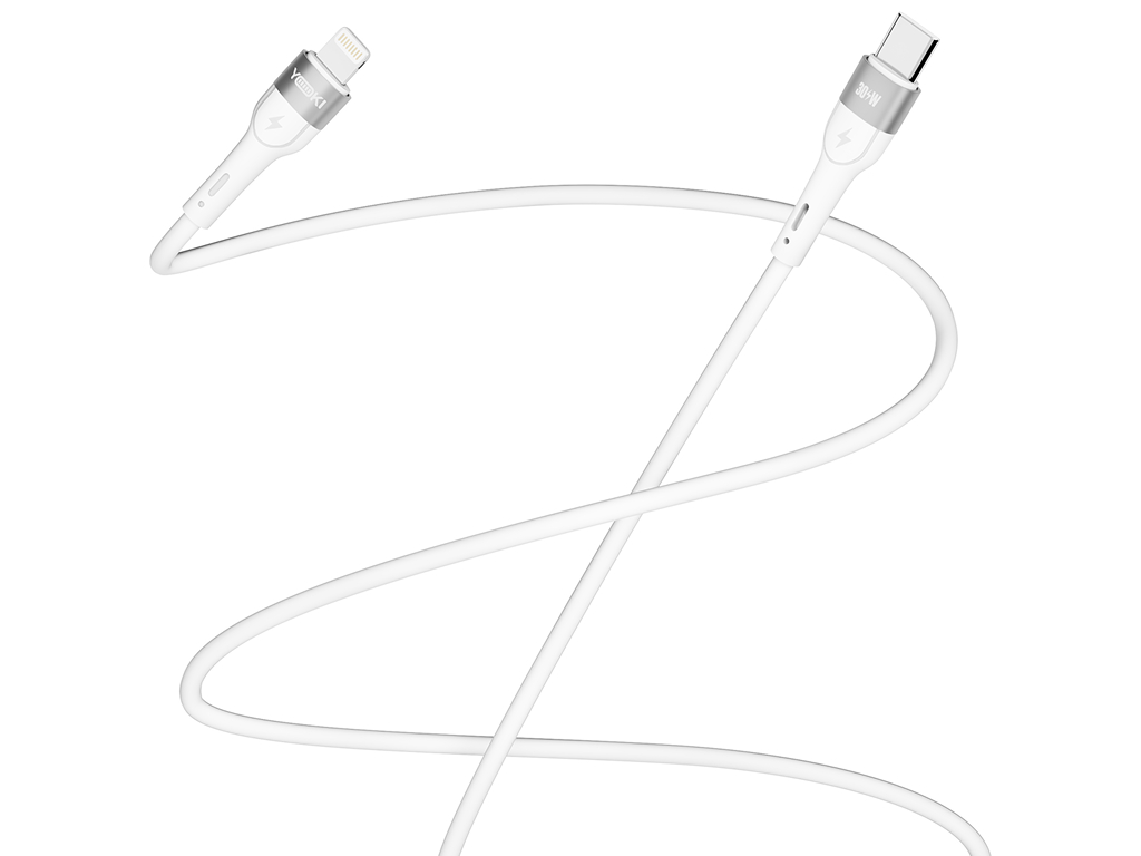 Кабель Yoki Extra, Type-C - Lightning, 30W, 1,2м, Білий