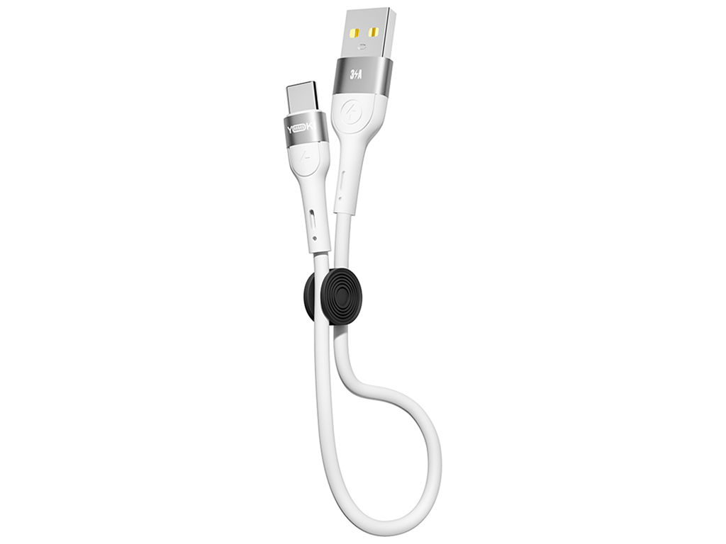 Кабель Yoki Extra, USB-A - Type-C, 3A, 25см, Білий