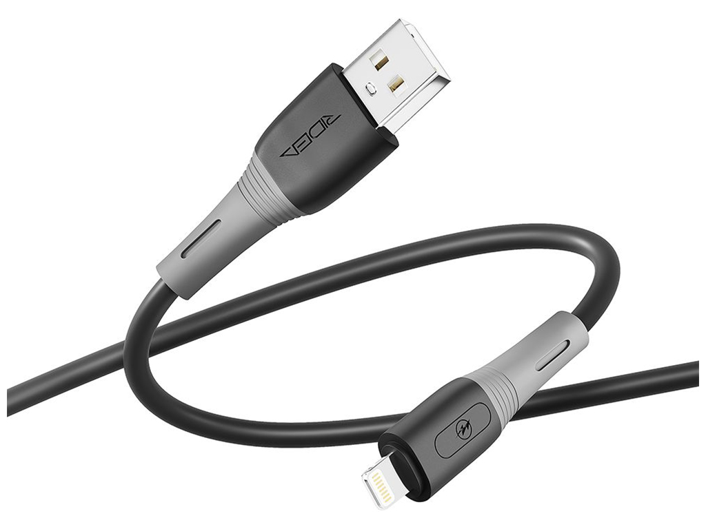 Кабель USB Ridea RC-SI35 SiliconePro 12W Lightning Цвет Черный
