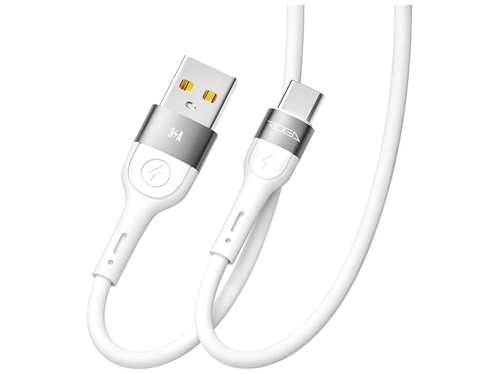 Кабель USB Ridea RC-XS51 X-Silicone Type-C 3A 1,2м Цвет Белый