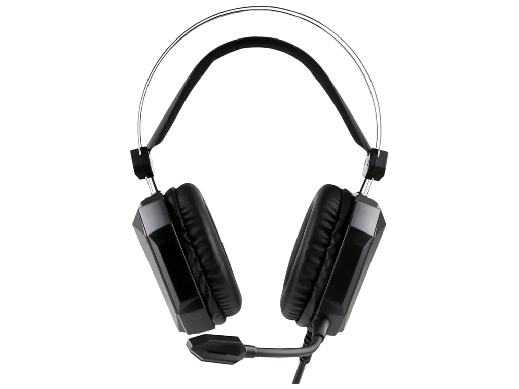 Игровые наушники XO-GE-07 Static RGB Long mic USB+Dual 3.5мм, Цвет Черный