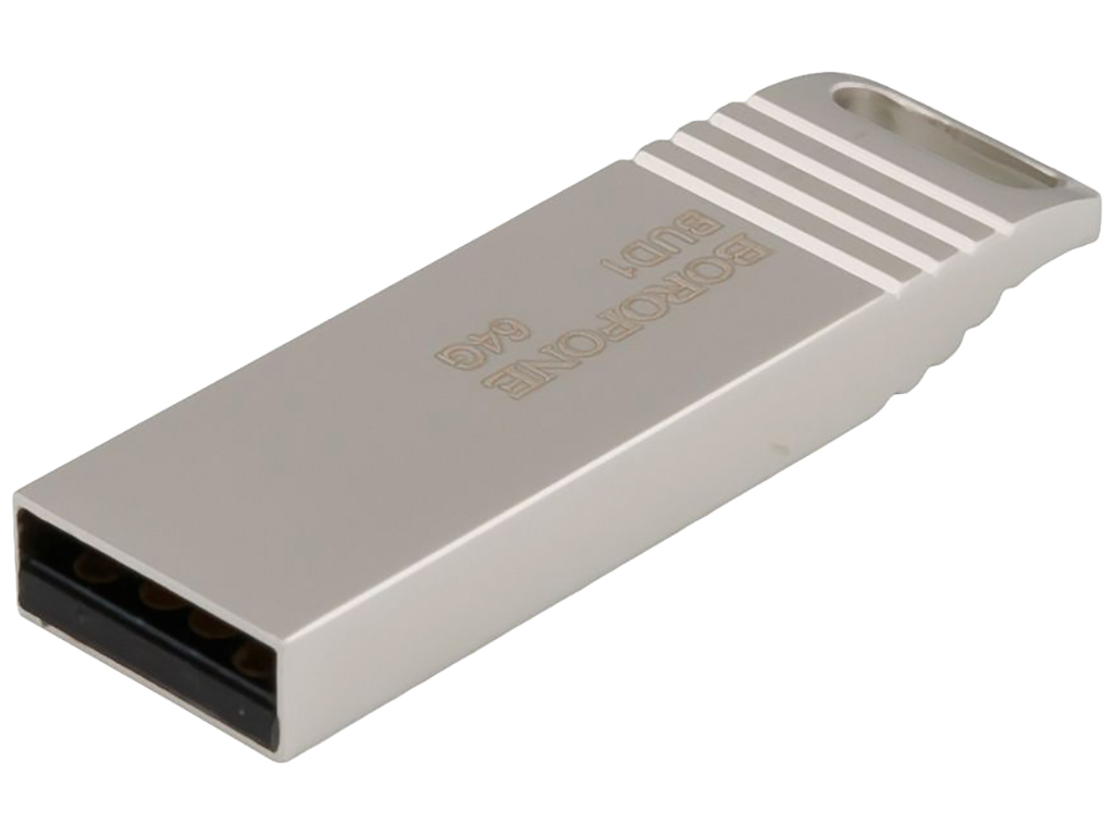 USB Flash накопитель Borofone BUD1 USB 2.0 64GB Цвет Стальной