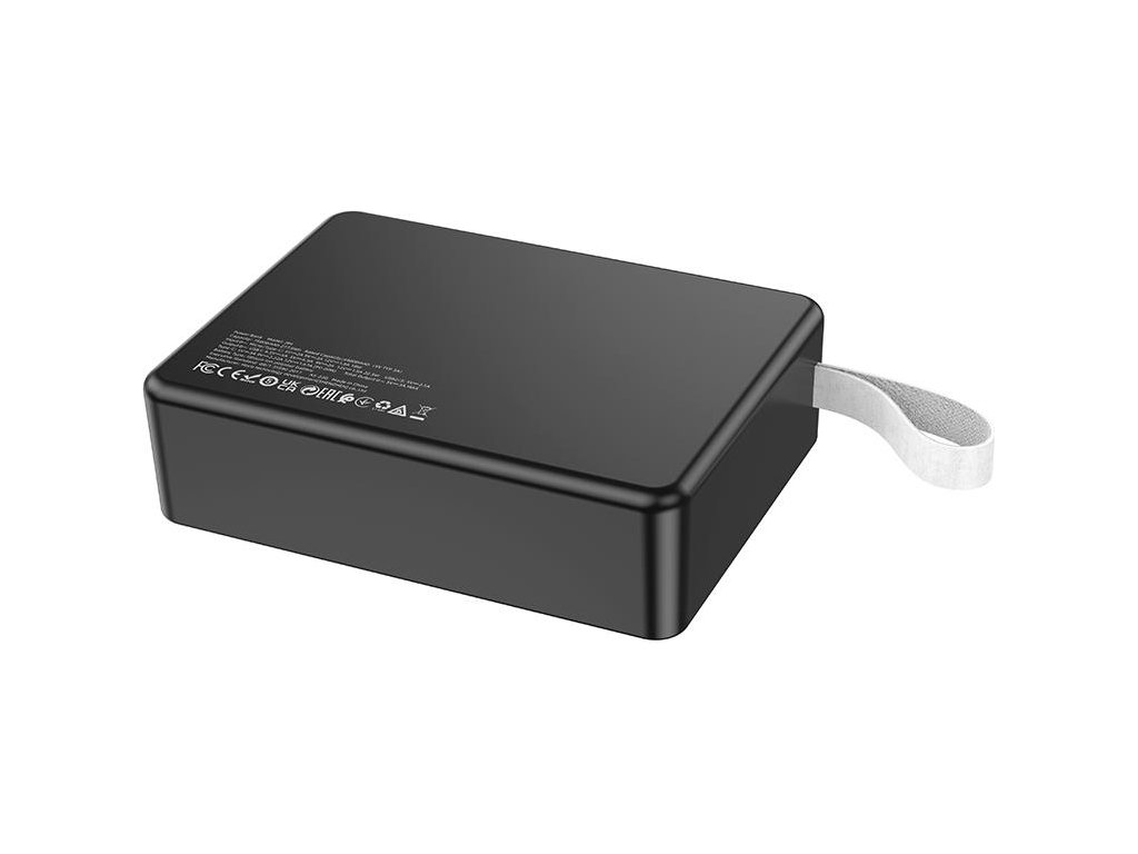Power Bank Hoco J94 Overlord22.5W, 75000mAh, літій-полімерний, LED-дисплей, ліхтарик, ABS+PC, чорний