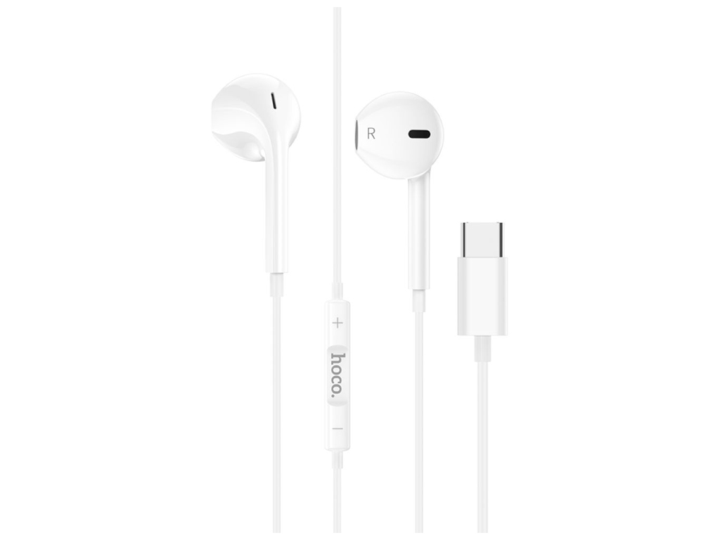 Навушники Hoco M101 Crystal joy wire-controlled digital earphones Type-C, Колір Білий