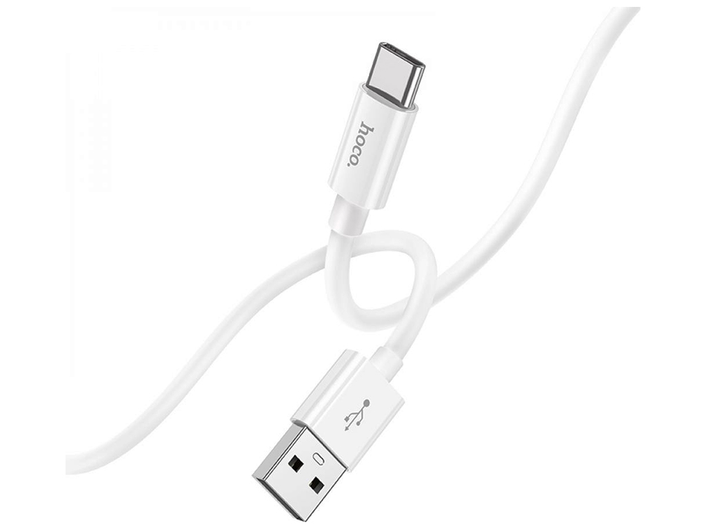 Кабель USB Hoco X87 Magic silicone Type C, Белый