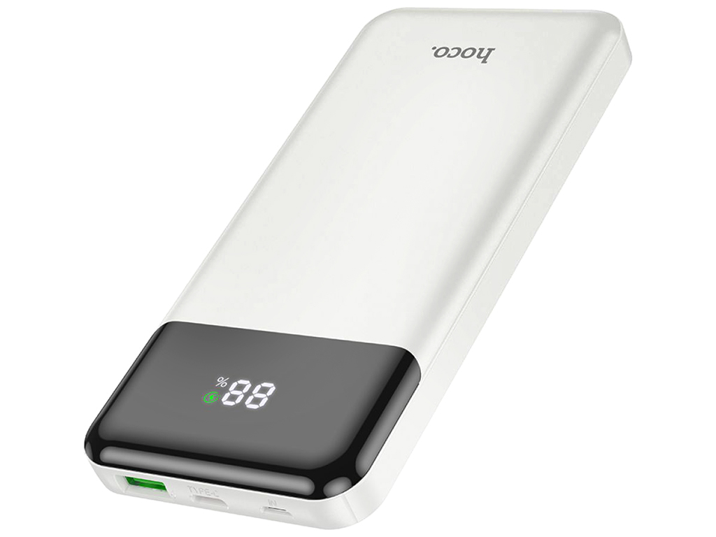Універсальна мобільна батарея Power Bank Hoco J102 Cool figure PD20W+QC3.0 10000mAh, колір бiлий