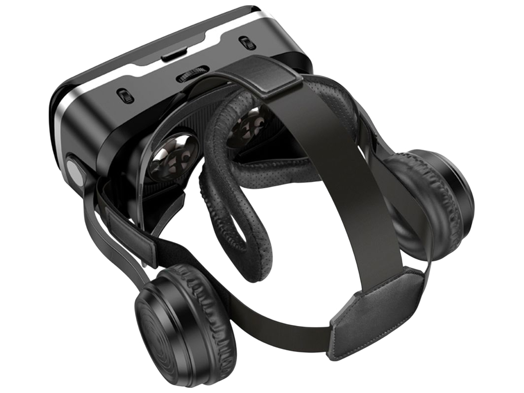 Окуляри віртуальної реальності Hoco DGA10 Cool VR Glasses, стереонавушники, USB/AUX/TF, колір чорний