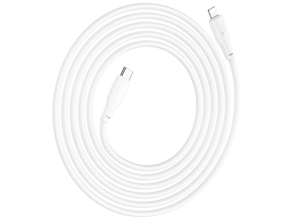 Кабель USB Hoco X93 Force PD20W Type-C to Lightning 2м, Цвет Белый