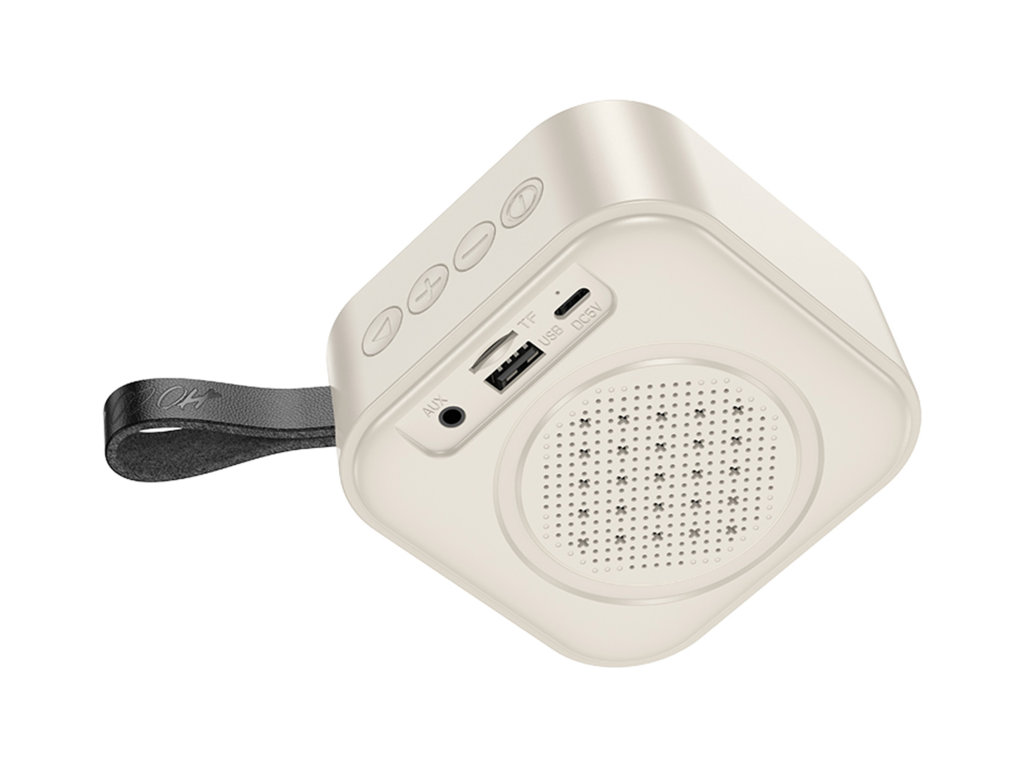 Колонка Hoco HC22, 5Вт, Bluetooth 5.2, 1200mAh, Type-C, пластик, 95×95×43мм, колір білий
