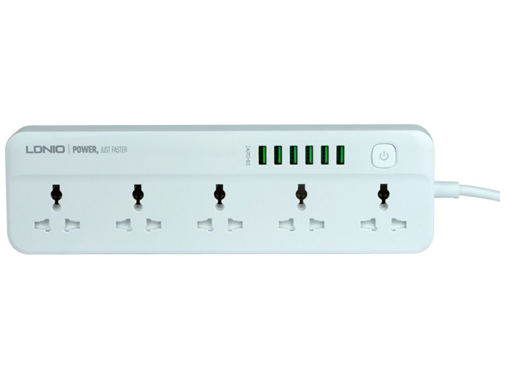 Сетевой удлинитель LDNIO SC5614 5 socket / 6 USB Цвет Белый