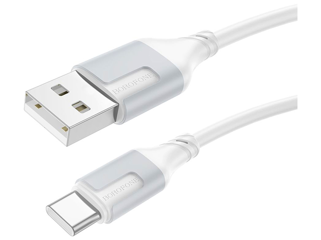 Кабель USB Borofone BX101 Creator Type-C 3A Колір Бiлий