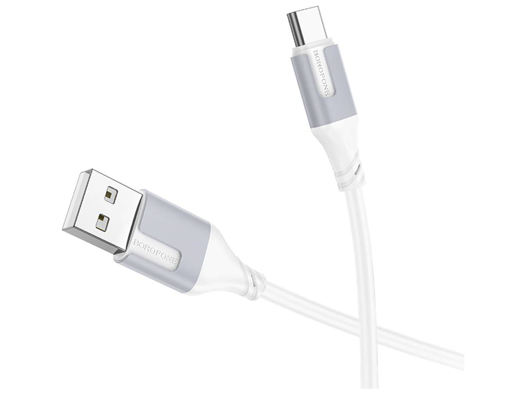 Кабель USB Borofone BX101 Creator Type-C 3A Колір Бiлий