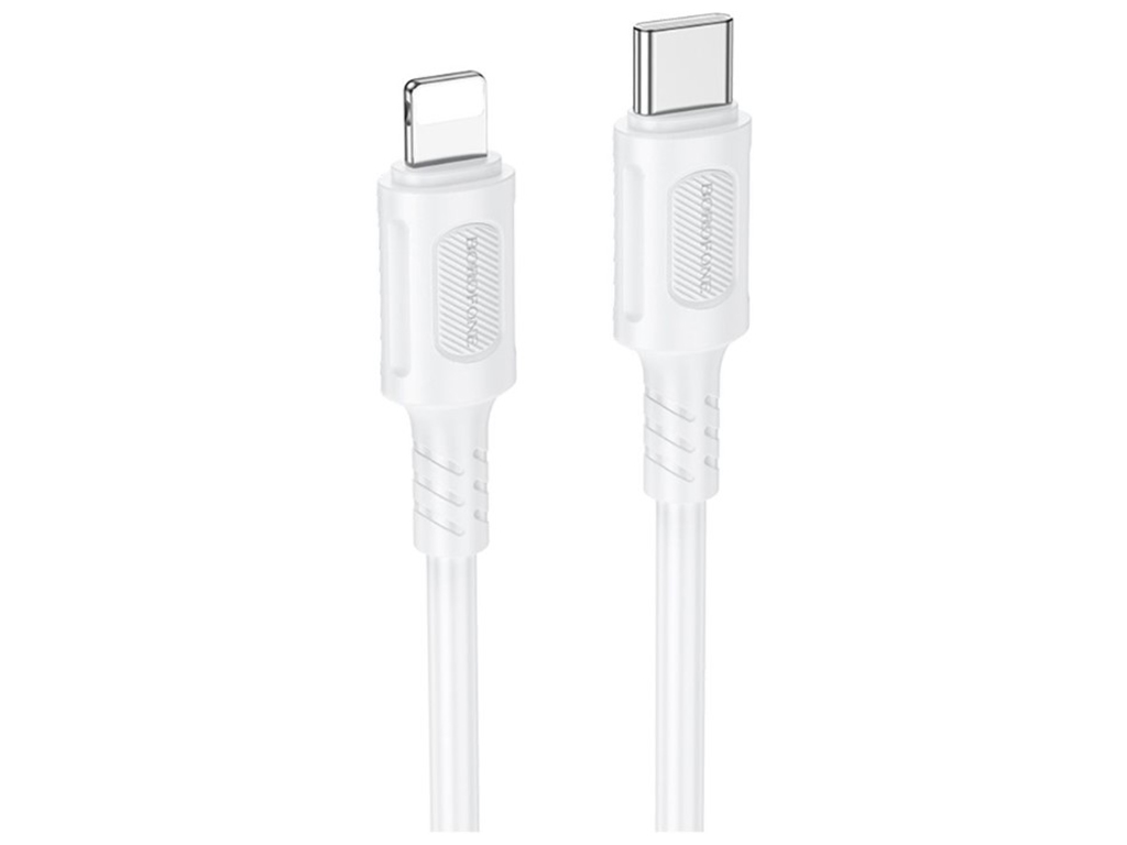 Кабель USB Borofone BX111 PD27W Type-C to Lightning Колір Білий