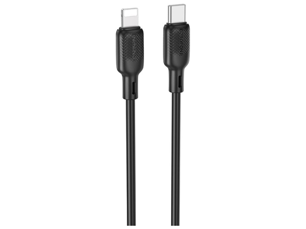 Кабель USB Borofone BX113 Silicone Type-C to Lightning PD27W Цвет Черный