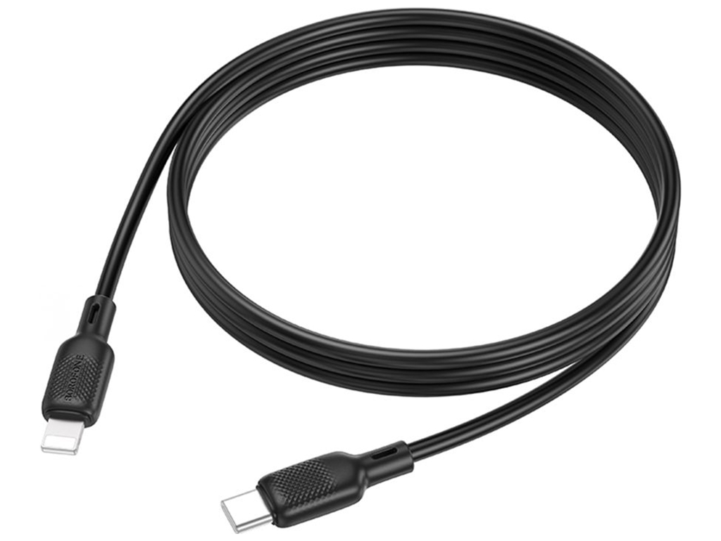 Кабель USB Borofone BX113 Silicone Type-C to Lightning PD27W Цвет Черный
