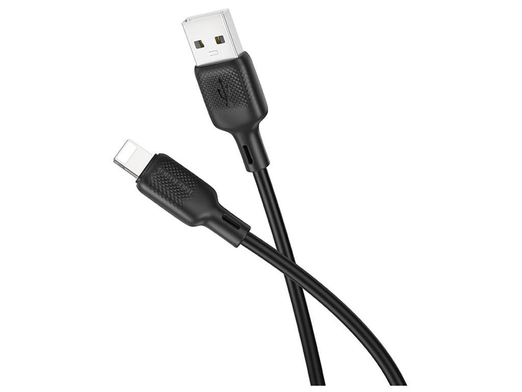Кабель USB Borofone BX113 Silicone Lightning 2.4A Цвет Черный