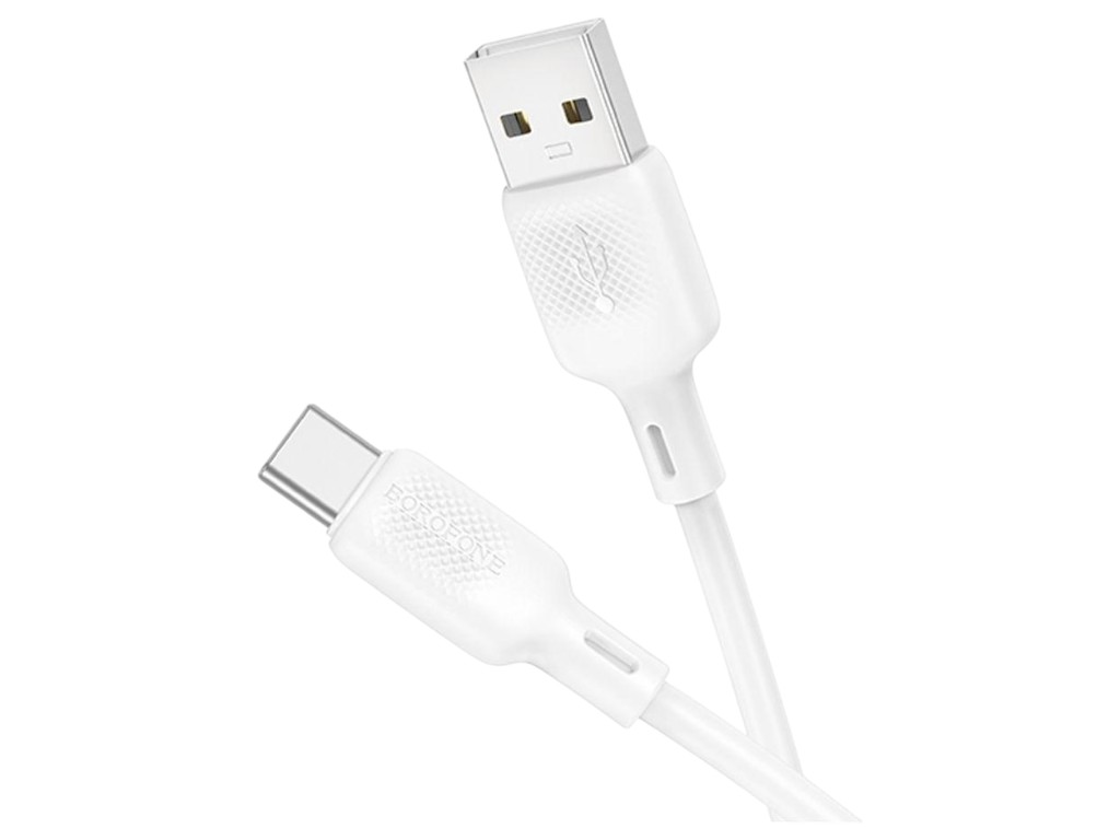 Кабель USB Borofone BX113 Silicone Type-C 3A Колір Бiлий