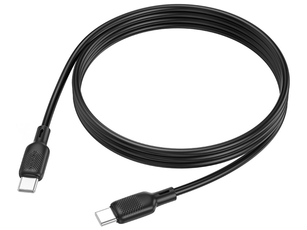 Кабель USB Borofone BX113 Silicone Type-C to Type-C 60W Колір Чорний