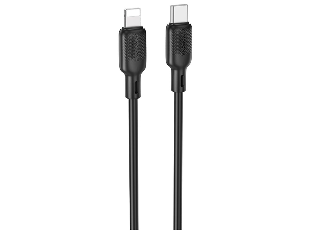 Кабель USB Borofone BX113 Silicone Type-C to Lightning PD27W 2м Цвет Черный