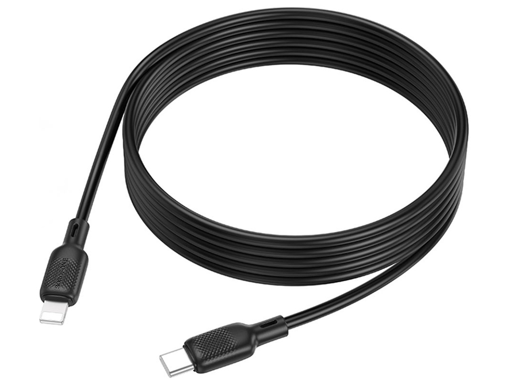 Кабель USB Borofone BX113 Silicone Type-C to Lightning PD27W 2м Цвет Черный