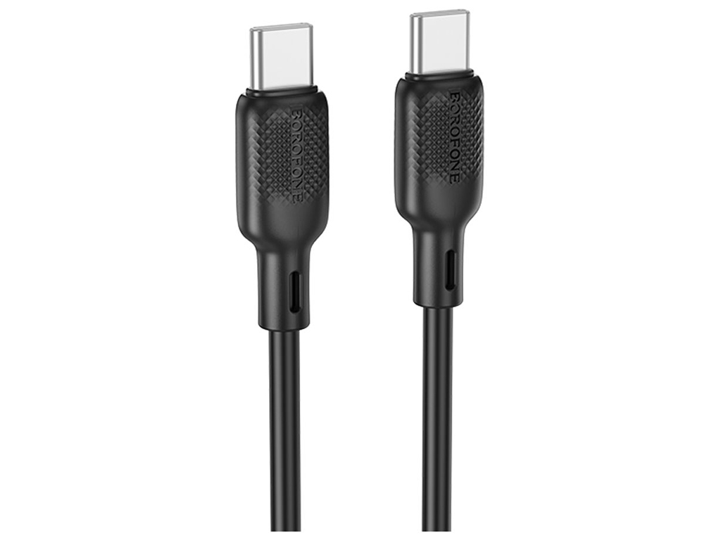 Кабель USB Borofone BX113 Silicone Type-C to Type-C 60W 3м Колір Чорний
