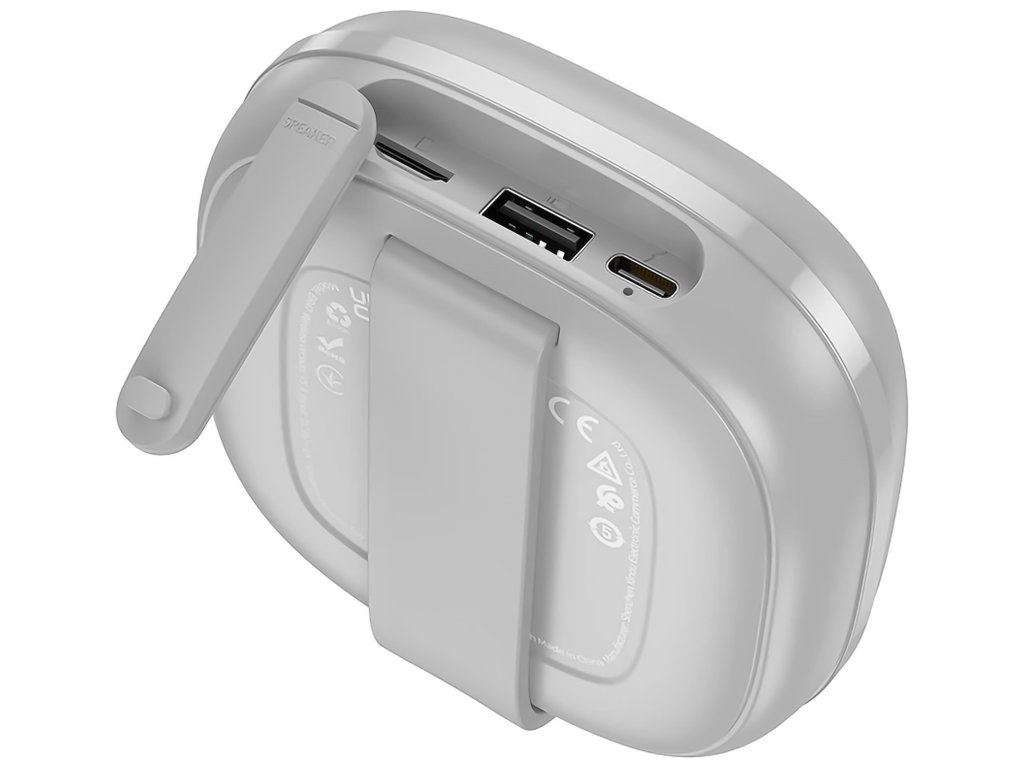 Колонка Borofone BR47, 5Вт, Bluetooth 5.4, 500mAh, Type-C, пластик, 107×102×41мм, колір сірий