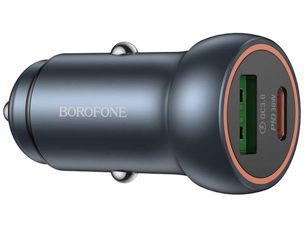 Автомобільний зарядний пристрій Borofone BZ32A, USB-A + USB-C, 30 Вт