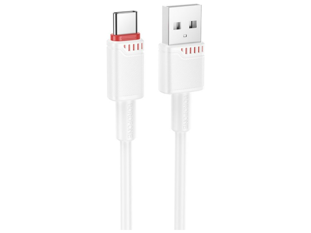 Кабель USB Borofone BX110 Type-C 3A, 1м, колір білий