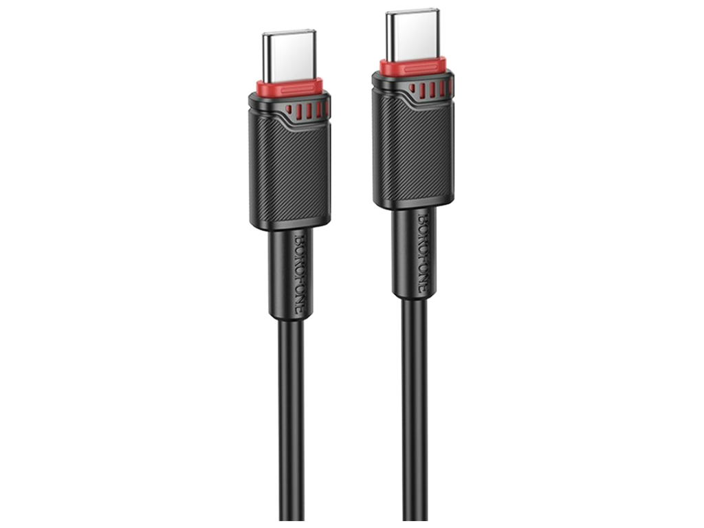 Кабель USB Borofone BX110 60W Type-C to Type-C, 1м,колір чорний