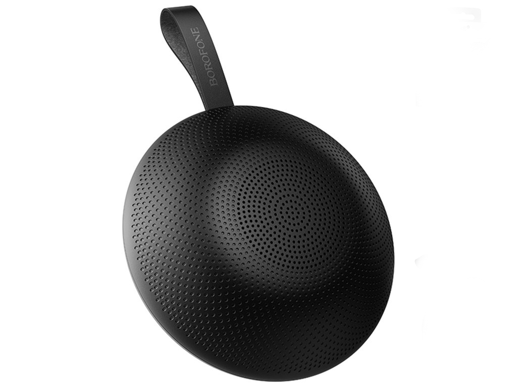 Колонка Borofone BR48, 5Вт, Bluetooth 5.4, 1200mAh, Type-C, пластик, 105×105×55мм, колір чорний